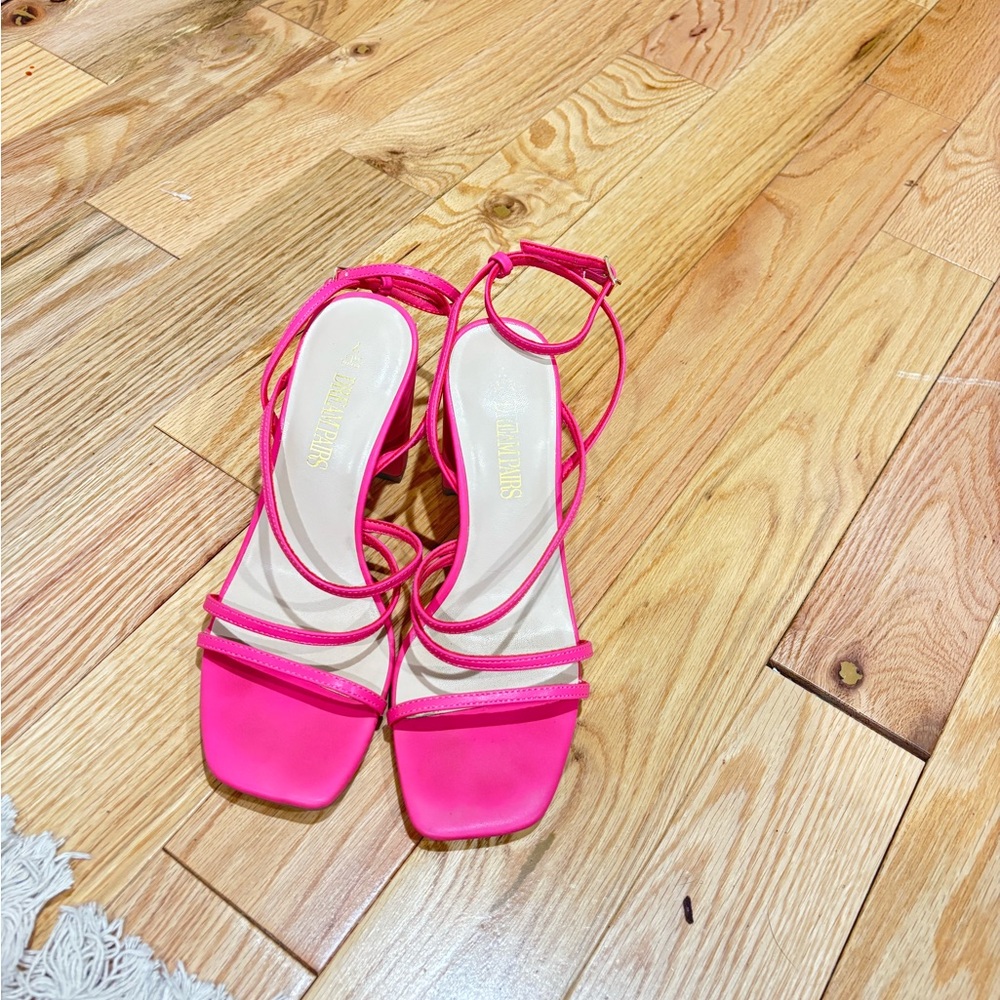Pink Strappy Heels